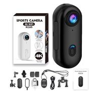 Genérico Gosnap - Go Snap Camera, 2025 New Gosnap - Thumb Camera, Wearable Mini Body Camera with Audio, Hands-Free POV Recording, for Cycling, Diving, Travel, Pets and Outdoor (Black,4k)