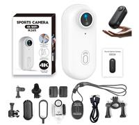 Genérico Gosnap - Go Snap Camera, Nexo25 Camera, GoSnap Thumb Action Camera with 360° Rotation Spring Clip, Mini HD 1080p/4k Gosnap for Cycling, Travel, Pets (White,1080P)