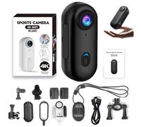 Genérico Gosnap - Go Snap Camera, Nexo25 Camera, GoSnap Thumb Action Camera with 360° Rotation Spring Clip, Mini HD 1080p/4k Gosnap for Cycling, Travel, Pets (Black,1080P)