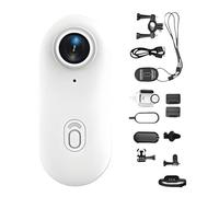 Genérico Gosnap - Go Snap Camera,Wearable Mini Gosnap Body Camera with 360° Rotation Spring Clip,HD 1080p/4k Gosnap,for Cycling,Travel,Pets (White,4K)