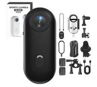Genérico Gosnap - Go Snap Camera, Wearable Mini Gosnap Body Camera with 360° Rotation Spring Clip, HD 1080p/4k Gosnap, for Cycling, Travel, Pets (Black*4K)
