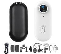 Genérico GoSnap Thumb Action Camera, Go Snap Body CAM, Small Camera with Audio, HD 1080, for Cycling, Travel (White)