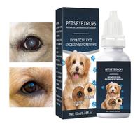Genérico Gotas Oculares para Mascotas,10ml Loción Ocular para Mascotas - Eliminador de Manchas de Lágrimas, Solución Calmante para Salud de Animales Pequeños Cachorros e Irritación