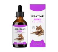 Genérico Gotas Relajantes para Gatos - 60 Ml Gotas Liquidas - Solución Calmante Mascotas para Visitas Veterinario Hogares Ruidosos Viajes Coche Transportín
