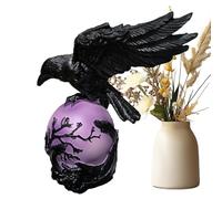 Genérico Gotĥic Crow Table Lamp - Dark Style Decorative Lighting | Uñique Bird Shaped Desk Lamp For Home | (Actual Product May Vary)