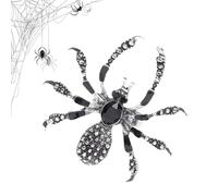 Genérico Gothic Spider Rings - Adjustable costumeFinger Band Rhinestone Motif Creepy Jewelry Piece|Halloween Cosplay Accessory Party Favor Trick Treat costumeNights Gift Props Idea costumeSet