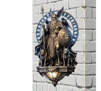 Genérico Gothic Wall Sconces - Resin Angel LED Wall Night Light, Medieval Decorative Lamp | Vintage Ambient Lighting For Living Room Bedroom Study Dorm Apartment Hotel Restaurant Decor