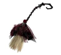 Genérico Gothic Witch Broom 100cm Skeleton Halloween Cosplay Prop
