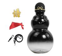 Generico Gourd Water Bottle, Chinese Wine Flask, 21.3x11.5cm Traditional Hydration Bottle, Game Peripheral Beverage Container Bottles, Traditional Culture Drinking Jug for Running