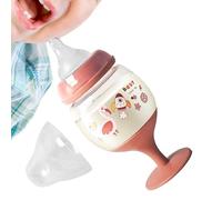 Genérico Gourde Enfant Anti-Fuite 180 ml | Bouteille Légère Résistante aux Chocs pour Apprentissage | Biberon d'Initiation pour Boire Seul Lait Maternel, Voyage, Maison, Coucher, Sevrage, École