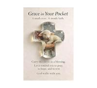 Genérico Grace in Your Pocket, 2D Acrylic Crucifix Keepsake Christian Pocket Cross for Easter, Women, Men, Adults, Spiritual Seekers, Home, Travel, Church, Daily Devotion