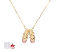 Genérico Grace Step Ballet Shoe Necklace,Cute Dainty Ballet Shoes Pendant,Fashion Jewelry Accessories for Dance Lover