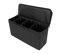 Genérico Graded Card Case, Foldable Card Holder, Light Duty Deck Box, 3 Internal Dividers, Protective Storage, (Fits 30 Graded Cards/Black), Ideal For Sports & Trading Cardboard 10.5x3.5x5.75 Inches