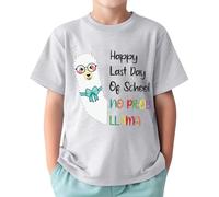 Genérico Graduacion Camiseta De Último Día De Clases para Niños Pequeños Niñas Y Niños Divertida Y De Año Escolar Camisetas De Graduación Camisetas Gráficas 1-13 Años