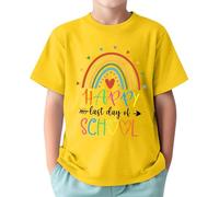 Genérico Graduacion Camiseta De Último Día De Clases para Niños Pequeños Niñas Y Niños Divertida Y De Año Escolar Camisetas De Graduación Camisetas Gráficas 1-13 Años