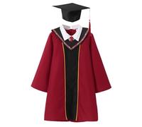 Genérico Graduación con sombrero de doctorado y estola, vestido de graduación para niños, batas de guardería para preescolar, guardería, unisex