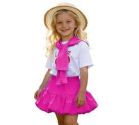 Genérico Graduacion Falda Tutú Colorida Top para Niñas Ideal para Una Escolar Una De Animación Un Recital