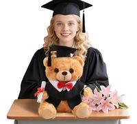 Genérico Graduation Bear, 9.8 Inch Soft Graduation Plush, Stuffed Animal Doll with Hat and Gown, Celebratory Souvenir For Class of 2025, For Boys, Girls & Students, Well-Made