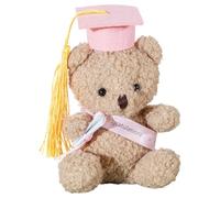 Genérico Graduation Bear, Bear Stuffed, Plush Material Adorable Design Classic Cap Diploma Prop Lightweight Build Compact Size, Graduation Souvenir, for Kindergarten, School