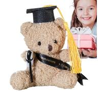 Genérico Graduation Bear Toy, 5.1 Inch Bear Stuffed Toy with Hat and Diploma, Graduation Souvenir For Kindergarten, Elementary