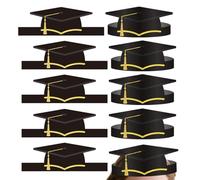 Genérico Graduation Caps - Paper Graduation Hat 10 Pack | 2026 Graduations Congrats Headbands | School Ceremony Party Photo Booth Props | For Kids And Adults Graduationn Celebration