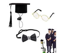 Genérico Graduation Duck Clothes, Lawn Duck Statue Grad Outfit, Cute College Hat, Bow, Glasses, Decorative Lawns Art, Fun Outdoor Indoor Decoration, Perfect for Present, Parties, Yard Decor
