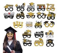 Genérico Graduation Glasses, Photo Booth Props 2025, Decorative Grad Eyeglasses, Glitter Cloth + Felt Cloth Party Favors For Photoshoots, Perfect For Kids & Students,.56x4.72 Inches
