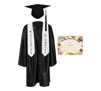 Genérico Graduation Gown Set, Kids Grad Costume, Preschool Cap Outfit, Congrats Clothing for Ceremony School Photography Keepsake Gift Children Celebration 2025 Edition