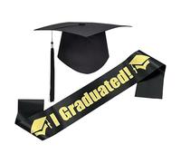 Genérico Graduation Hat with Tassel, Adult Ceremonial Articles Bachelor, 9.45x9.45x4.72 Inches Classic Graduation Cap, Academic Dress Headwear for Photo Props and Commencement