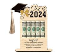 Genérico Graduation Money Holder, Inicio Cash Stand, Completion Hat Pattern Design, Sturdy Material, Stylish Look, (1 Piece), Ideal para chicas adolescentes, Perfect for Ceremony and Cash Display,