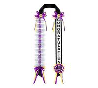 Genérico Graduation Money Lei Necklace - Celebration Cash Gift Garland for Students for Ceremony | Paper Bill Holder Ribbon Strands with Clip Design, Wearable Gift Display Accessory Keepsake