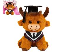Genérico Graduation Plush,25cm Soft Cattle Doll - Toy Cows for Women Men Kids Graduation Party Kindergarten High School College