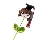 Generico Graduation πrochet Flower Bouqué- 30cm/11.81 Inches | Knitted Flowers Gradūation Bóuquet | Handmade CrocħetDoll For Ceremony Crafted From Environmentally Friendly Wool Materials
