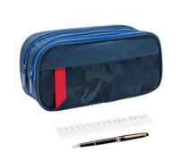 Genérico Gran Estuche De Capacidad | 21.5x9.5x8cm Escuela De Doble Capa con Cremallera | Bolsa De Cancillería para Estudiantes, Adolescentes, Artistas, Maestros | Accesorio De Oficina, Aula Y Viajes