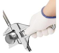 Generico Gran llave ajustable herramienta multiusos manual para bricolaje y | Llave ajustable de rodillo de 0,5-6,9 cm para fontanería, filtro, desagüe, fregadero, ducha, grifo, válvula, eléctrico