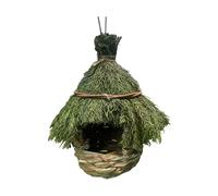 Genérico Grass Bird Houses for Outside - Hand-Woven Sparrow & Finch Nest | Natural Vine Birdhouse for Canaries, Wild Birds, Garden Branch Hanging, Outdoor Tree Decor, Backyard Habitat Shelter