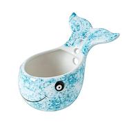 Genérico Grater Bowl, Cute Funny Whale Comfortable Grip, Garlic Grater Bowl Vegetable Peeler, Adorable Blue Whale Peeling Bowls For Vegetable Fruit Thyme Kitchen Restaurant Baking Cooking