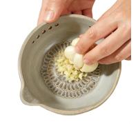 Generico Grating Bowl - with 5-hole Drainage smal,Gaarlic Plate Grater Vegetable Choppers - for Ginger Vegetable Kale Thyme Basil Kitchen Apartment Baking Cooking Grindings