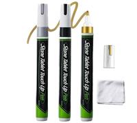 Genérico Grave Marker Paint Pens 3 Colors Waterproof Fast Dry Aluminum Memorial Marker Set For Tombstone Lettering Stone Engraving Restoration Faded Inscription Repair Kit