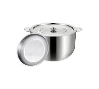 Genérico Grease Container - 2L Stainless Steel Oil Storage Pot, Bacon Grease Container With Strainer, Mesh Filtration System, Fine Catcher, Frying Baking Roasting, Meal Prep Holiday Silver