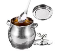 Genérico Grease Storage Container for Bacon - Cooking Oil and Fat Keeper | Durable Glass Jar with Leak Proof Lid and Easy Pour Design, Reusable Kitchen Container for Drippings Cooking Use