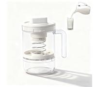 Genérico Greek Yogurt Strainer with Spring-Loaded Press, Ultra-Fine Mesh Bags (3), Adjustable Twist Knob Whey Separator, BPA-Free Yogurt Filter Jar, Holds 450 g Yogurt, 270 ml Whey Collector(White)