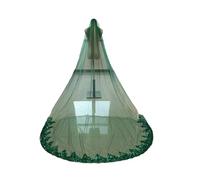 Genérico Green Cathedral Wedding Veils Long Lace Sequins Edge Bridal Veil with Comb Wedding Accessories