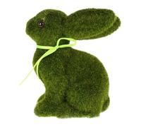 Genérico Green Moss Rabbit - Foam, 5.12x5.91x3.15in Bunny Ornament Flocked Finish | Lightweight Decorative Design, Easter Garden Animal Display Accent For Easter Celebrations, Garden Landscaping