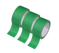 Genérico Green Painting Tape, 3 Rolls Adhesive Art Tool 0.9 Inches*32.8Yds Clean Line Masking Paper for Painters, Canvas Border, Baseboards, Trim Wall Crafting
