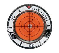 Genérico Green Reader Golf Putting Aid Double Sided Reading Tool Zinc Alloy 3.5x3.5cm 1.38x1.38in Professional Portable Golf Training Tool, for Soccer Field Basketball