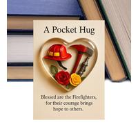 Genérico greeting cardS - Firefighter Theme Portable Keepsake, Appreciation Cards KeychainS SET, Appreciation Card for Women Family Birthday Easter Door Home Desk Backpack Holiday Thanksgiving