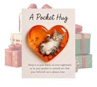 Generico Greeting Cards | Heart-Shaped Sleeping Cat Memorial Postcard | Encouragement Greeting Card | For Men Women Boys Girls Youth Teens Grandma Grandpa Wife Husband Son Daughter Family