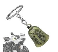 Genérico Gremlin Bell, Vintage Motorcycle Charm, Zinc Alloy Ride Protector, Anti-Rust Finish, Stylish Punk Design, Ideal para Biker Safety & Good Luck, 2,13 x 1,26 pulgadas, Cian azul, Se référer au