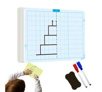 Genérico Grid Symmetrical Drawing Board - Children Erasable Symmetry Drawing Board - Writing Training Development Tool Set for Children Boys Girls Kid